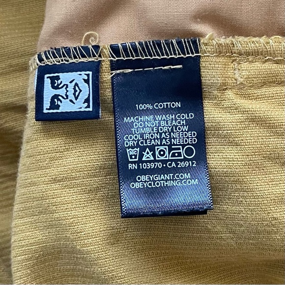 OBEY Shiner Anorak Men's Mustard Jacket - Picture 11 of 11